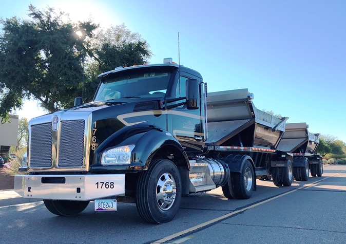 Arizona Aggregate Hauler Benefits from Kenworth T880s and