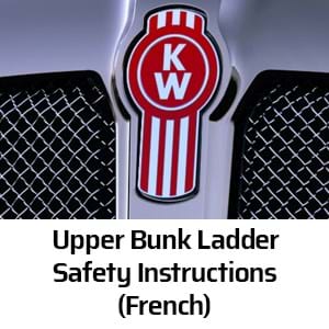 Upper Bunk Ladder Safety Instruction (FR)