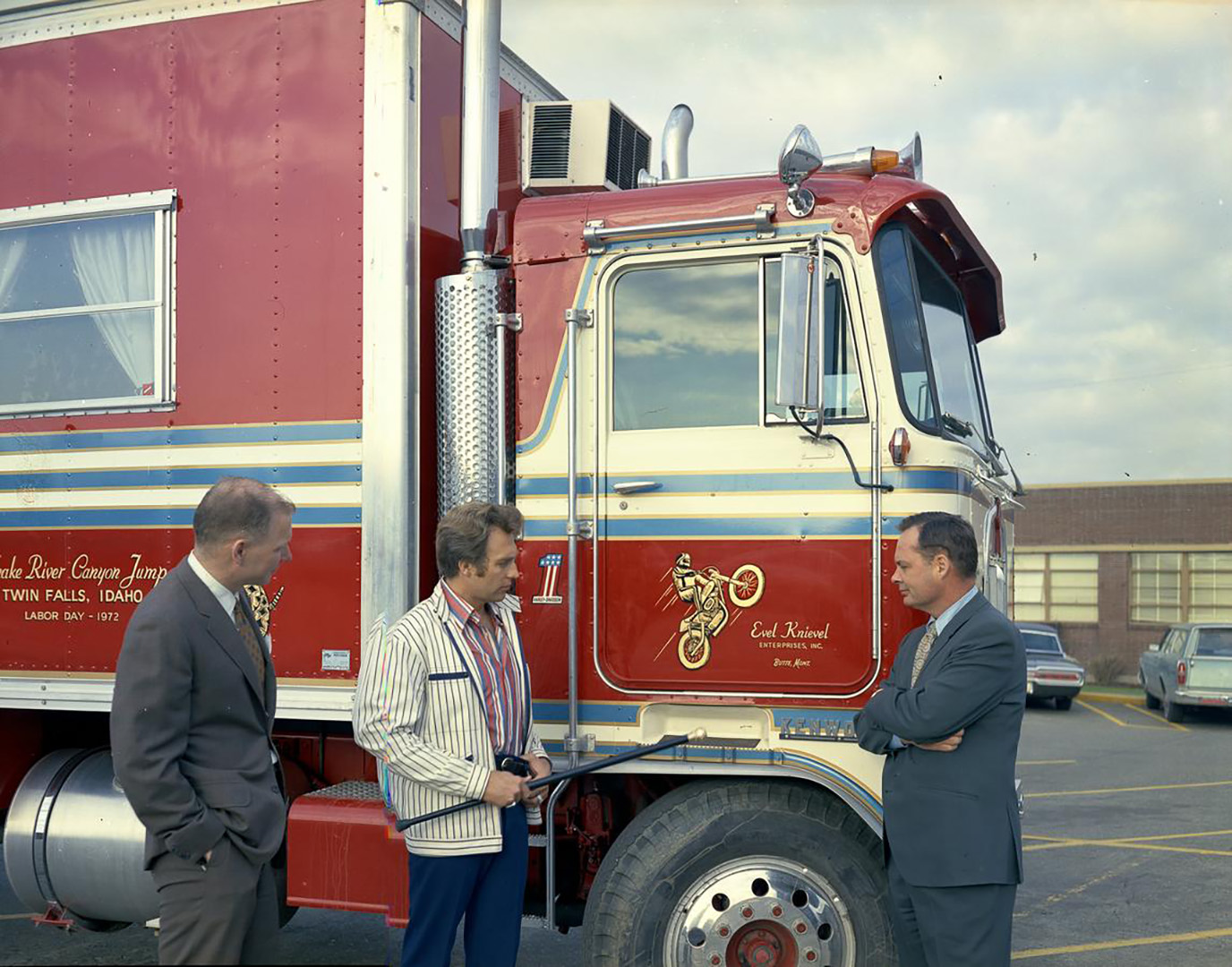 Kenworth truck and Evel Kneivel 1971