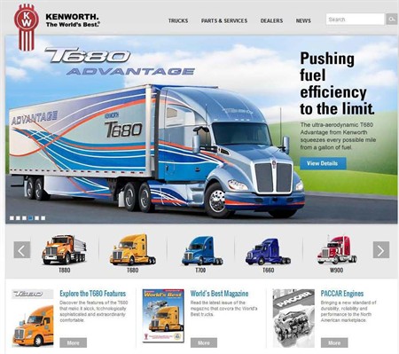 Kenworth Website Award