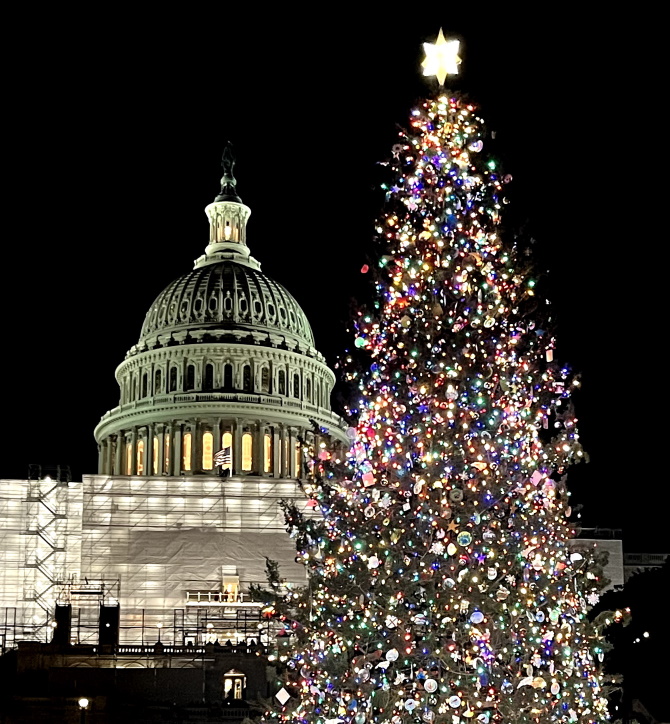 2022 U.S. Capitol Christmas Tree Lighting Kenworth