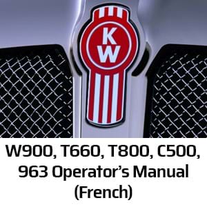 Manuel du Conducteur - W900, T660, T800, C500, 963 (FR)